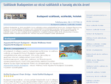 Tablet Screenshot of budapestszallas.com